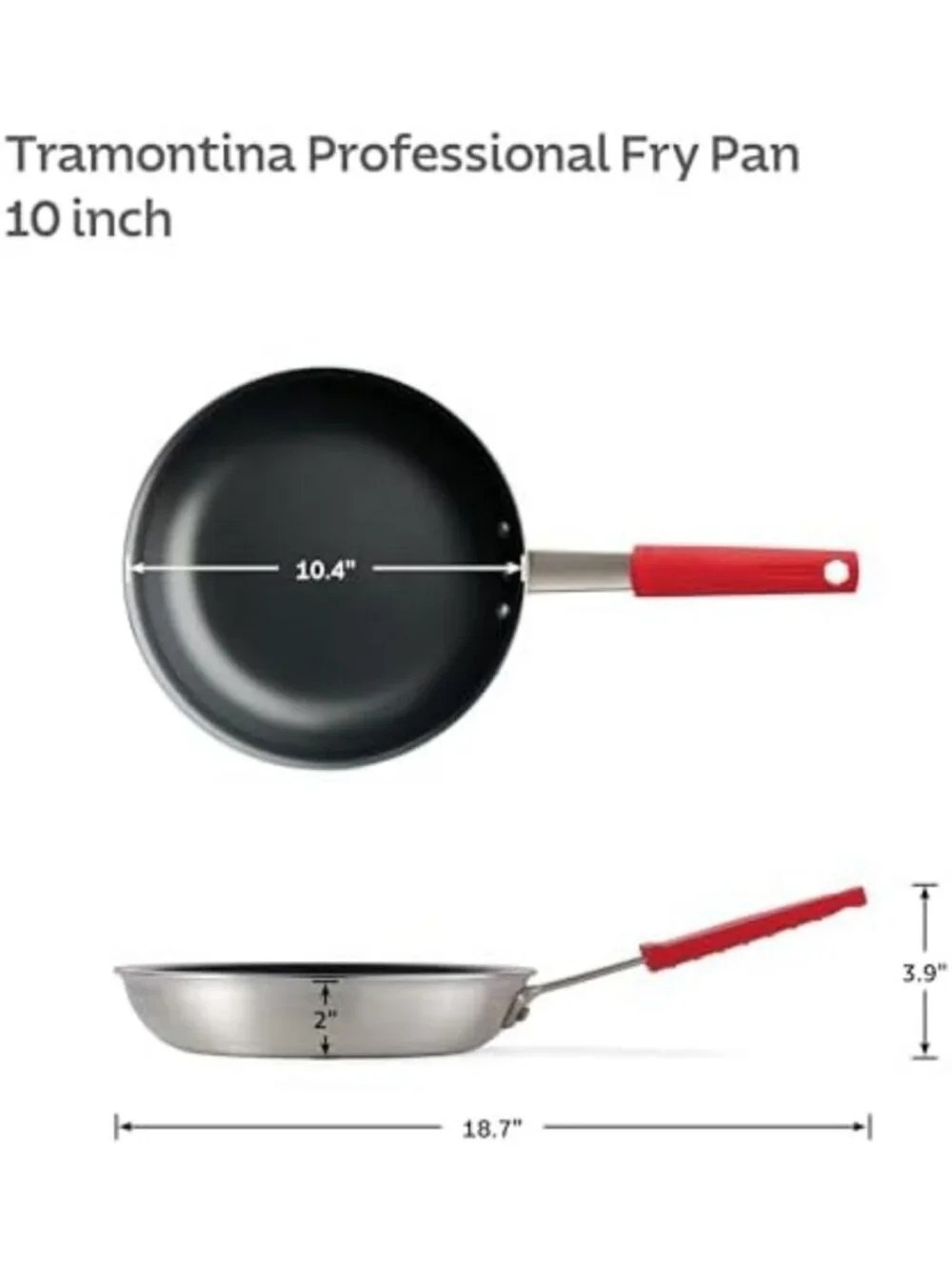 10-Inch Non-Stick Frying Pan - Professional Cookware for Easy Cooking & Cleanup
